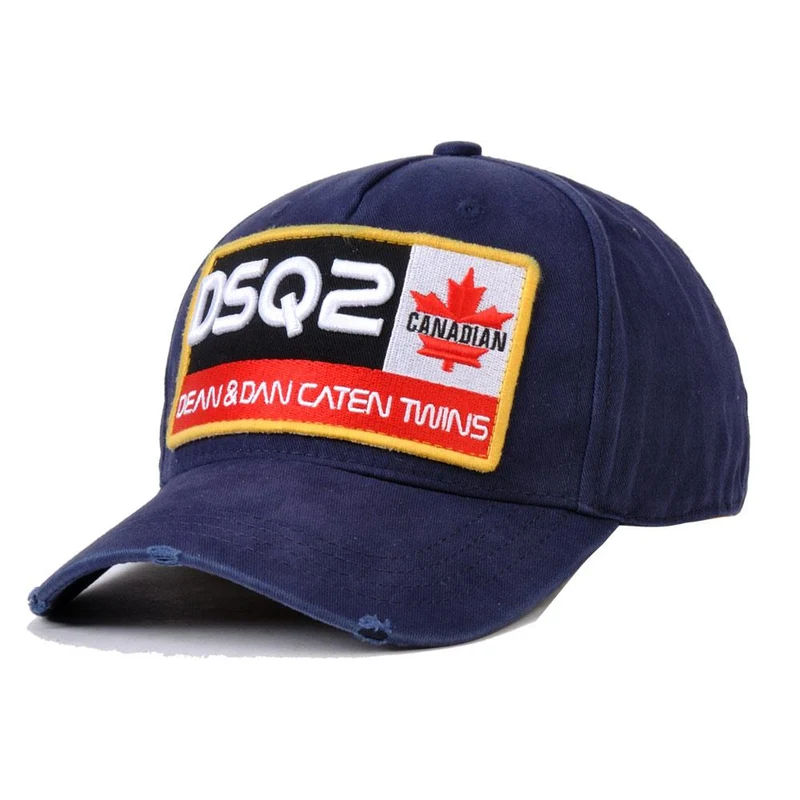 DSQ2 Buchstaben Casquette Hüte Stickerei Papa Hip Hop Baseball Cap DSQ Hut Schwarz Snapback Hut Kappe für Mann Frau