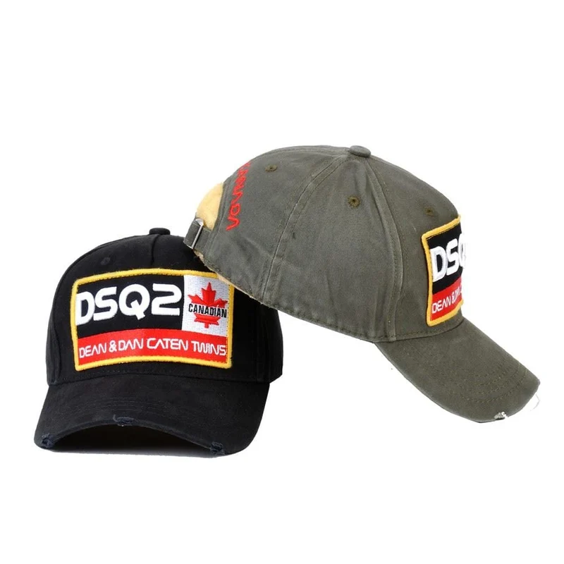 DSQ2 Buchstaben Casquette Hüte Stickerei Papa Hip Hop Baseball Cap DSQ Hut Schwarz Snapback Hut Kappe für Mann Frau