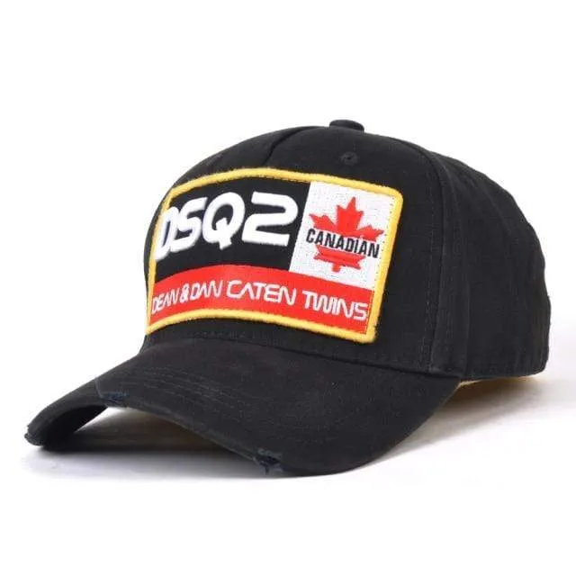 DSQ2 Buchstaben Casquette Hüte Stickerei Papa Hip Hop Baseball Cap DSQ Hut Schwarz Snapback Hut Kappe für Mann Frau
