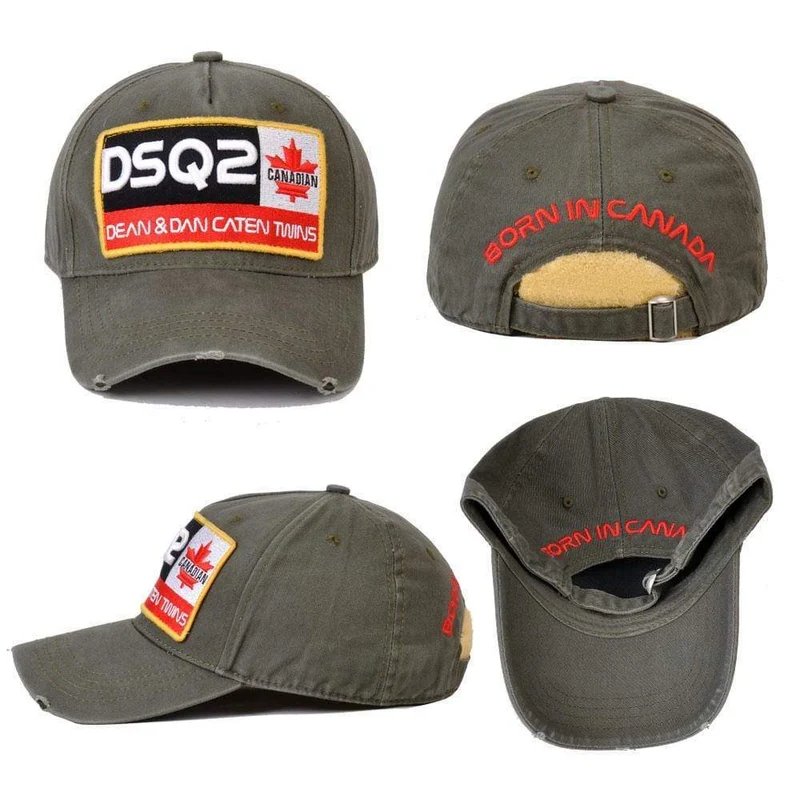 DSQ2 Buchstaben Casquette Hüte Stickerei Papa Hip Hop Baseball Cap DSQ Hut Schwarz Snapback Hut Kappe für Mann Frau