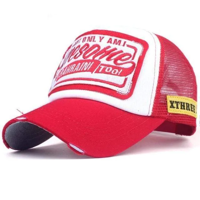 Baseballmütze Stickerei Mesh Mütze Hüte für Männer Frauen Snapback Gorras Hombre Hüte Lässige Hip Hop Mützen Papa Casquette