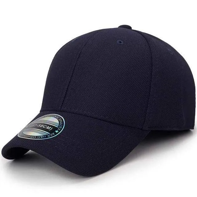 Baseball Cap Männer Snapback Hüte Caps Männer Ausgestattet Geschlossen Volle Kappe Frauen Gorras Knochen Männlich Trucker Hut Casquette Outdoor schwarz