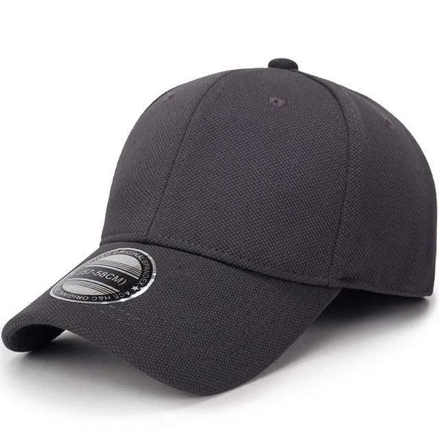 Baseball Cap Männer Snapback Hüte Caps Männer Ausgestattet Geschlossen Volle Kappe Frauen Gorras Knochen Männlich Trucker Hut Casquette Outdoor schwarz