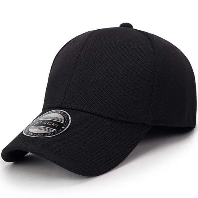 Baseball Cap Männer Snapback Hüte Caps Männer Ausgestattet Geschlossen Volle Kappe Frauen Gorras Knochen Männlich Trucker Hut Casquette Outdoor schwarz
