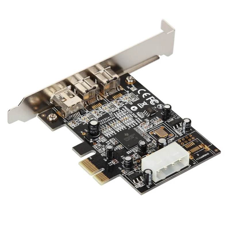 PCI Express 3-Port-Firewire 1394B & 1394A PCIe 1.1 x1-Karte TI XIO2213B-Chipsatz