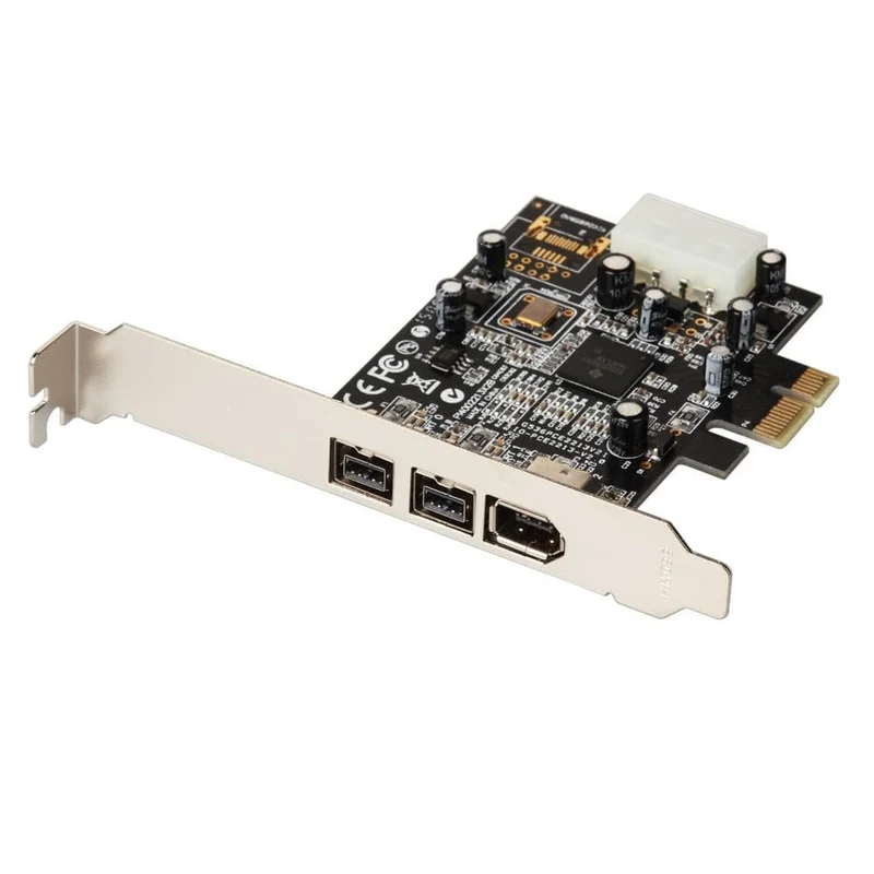 PCI Express 3-Port-Firewire 1394B & 1394A PCIe 1.1 x1-Karte TI XIO2213B-Chipsatz