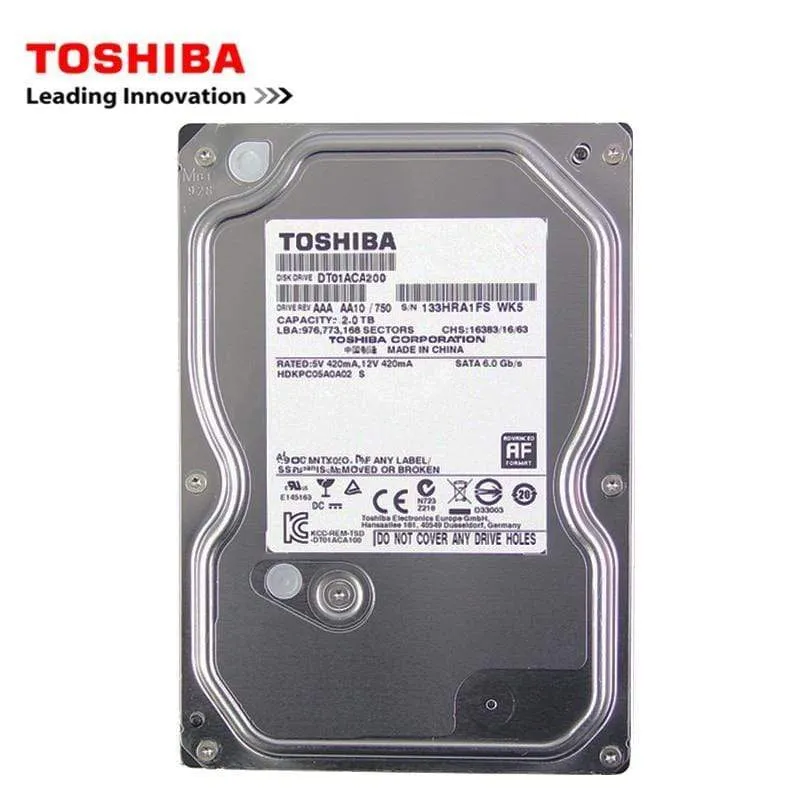 Toshiba 500 GB Desktop-Computer Festplatte 3.5 "interne mechanische Festplatte SATA3 6 Gbit / s Festplatte 1 TB 2 TB 5700-7200 U / min Puffer