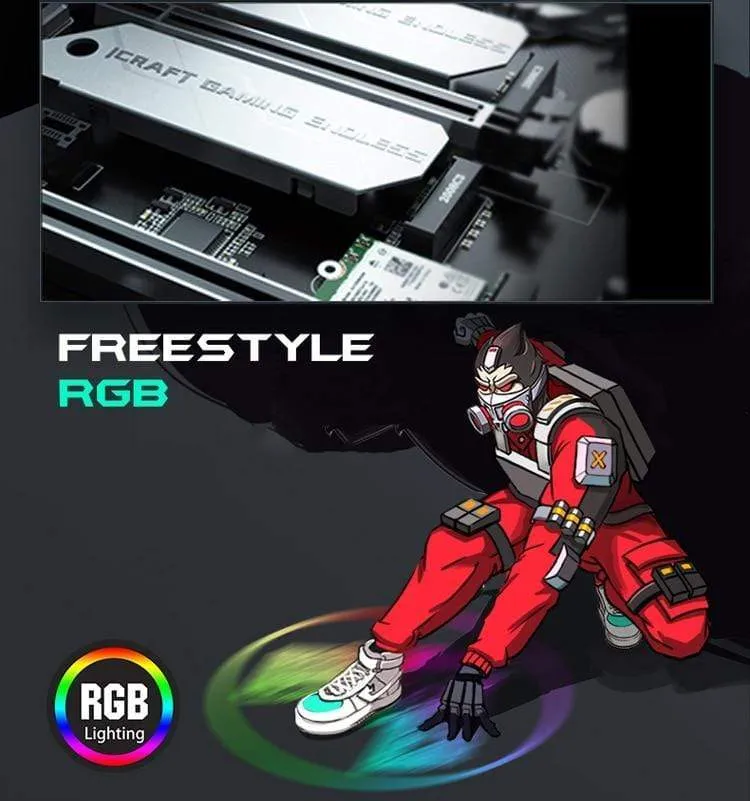 Neues Motherboard iCraft B460M WIFI6-PC-Mainboard-Kit Zweikanal-DDR4-RGB-SATA3.0-VGA-LGA1200-Computerzubehör