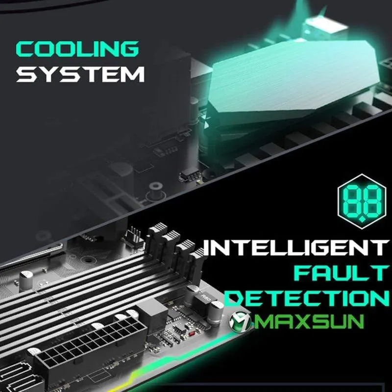 Neues Motherboard iCraft B460M WIFI6-PC-Mainboard-Kit Zweikanal-DDR4-RGB-SATA3.0-VGA-LGA1200-Computerzubehör