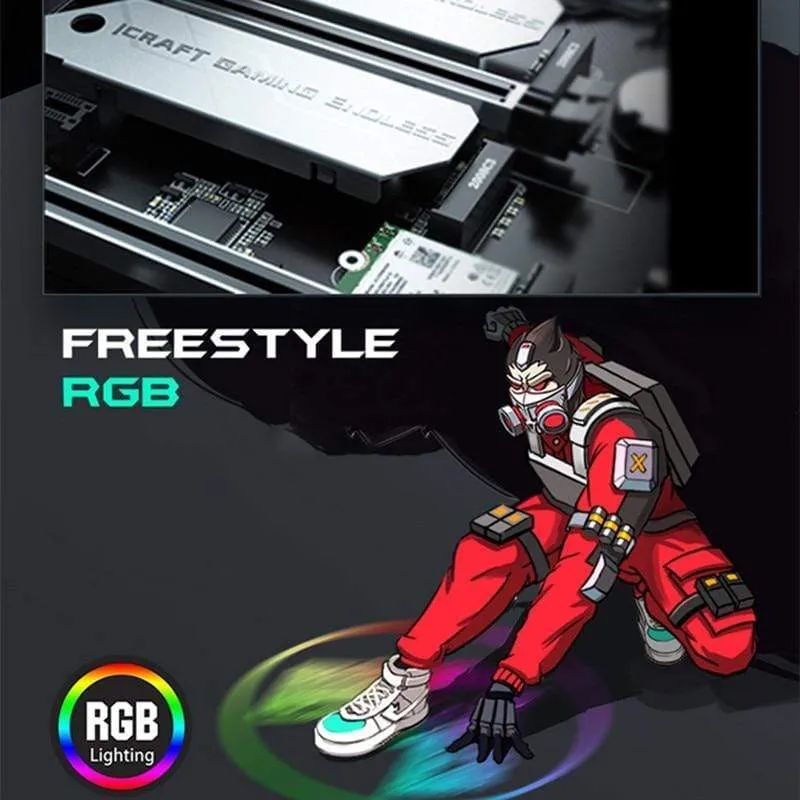 Neues Motherboard iCraft B460M WIFI6-PC-Mainboard-Kit Zweikanal-DDR4-RGB-SATA3.0-VGA-LGA1200-Computerzubehör