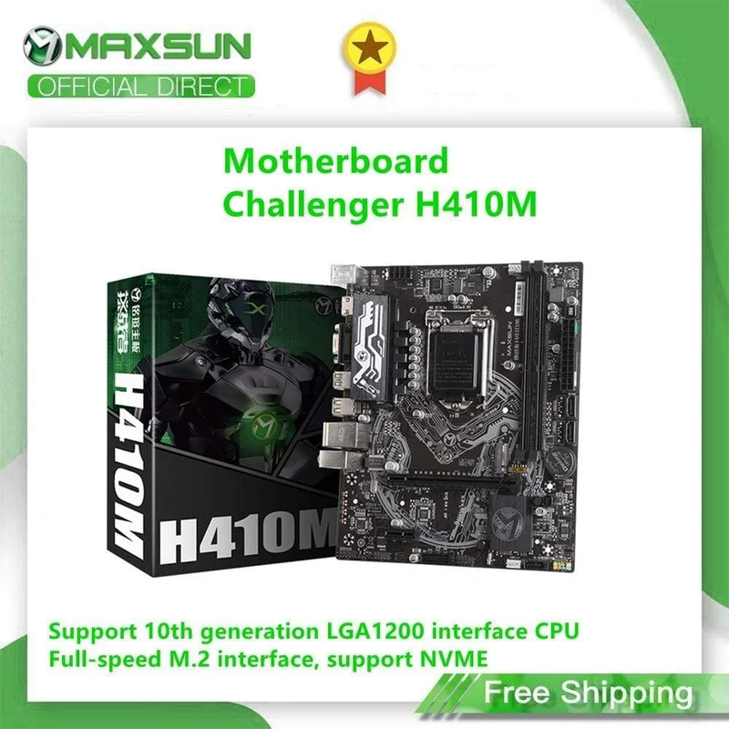 Motherboard Challenger H410M USB3.1 LGA1200 M-ATX SATA 3.0 PCI-E NVME-Unterstützung Intel 10th Core Dual Channel DDR4