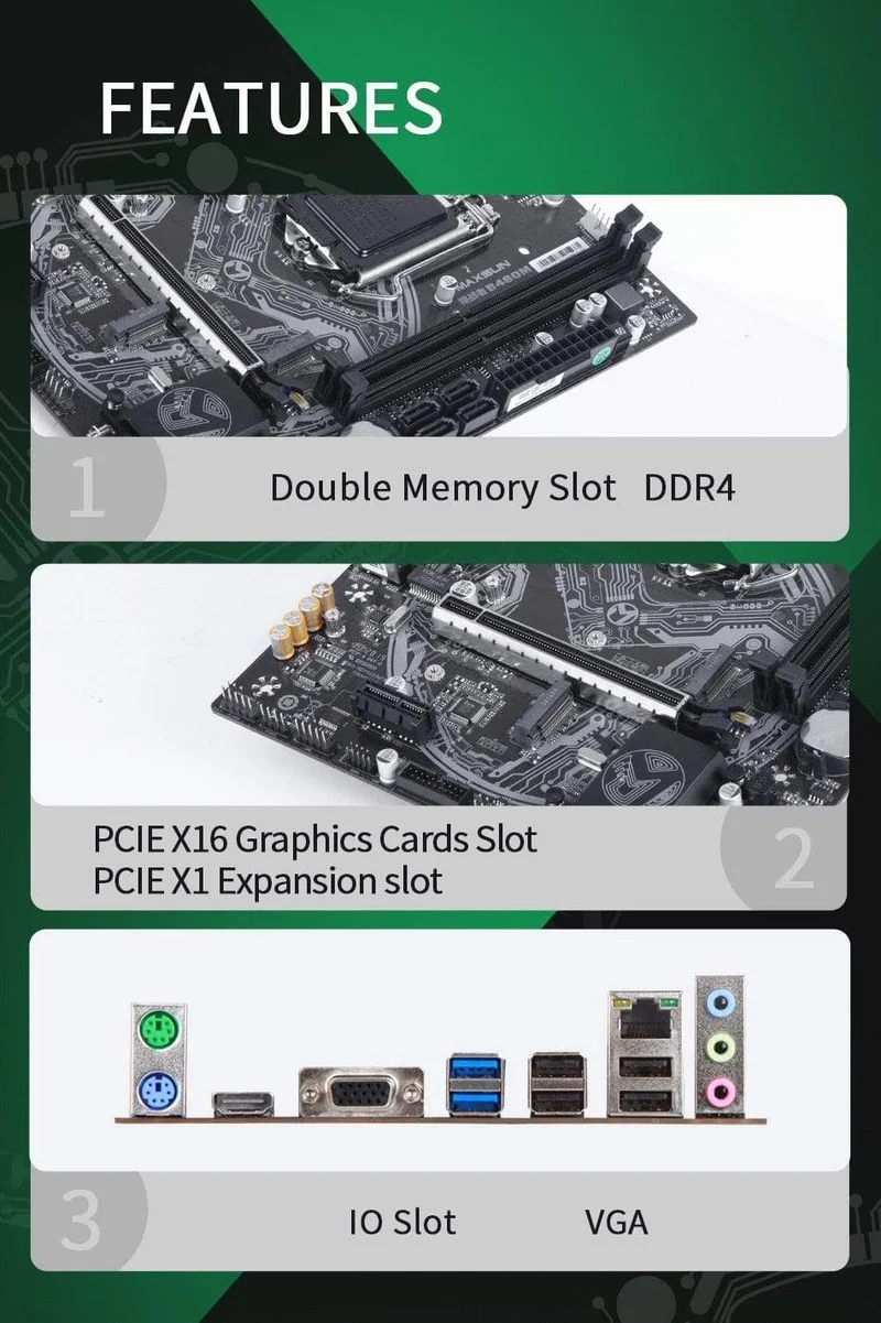 Motherboard Challenger H410M USB3.1 LGA1200 M-ATX SATA 3.0 PCI-E NVME-Unterstützung Intel 10th Core Dual Channel DDR4
