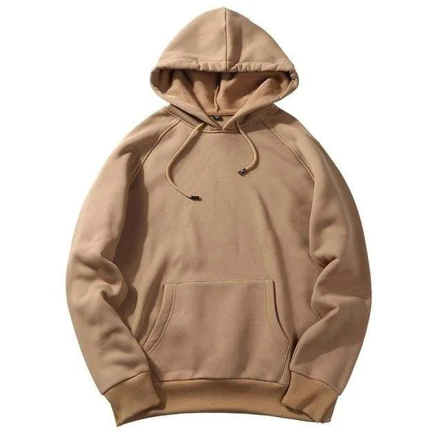 Herbst Mode Hoodie Männlichen Warme Fleece Mantel Mit Kapuze Männer Marke Hoodies Sweatshirts EU Größe