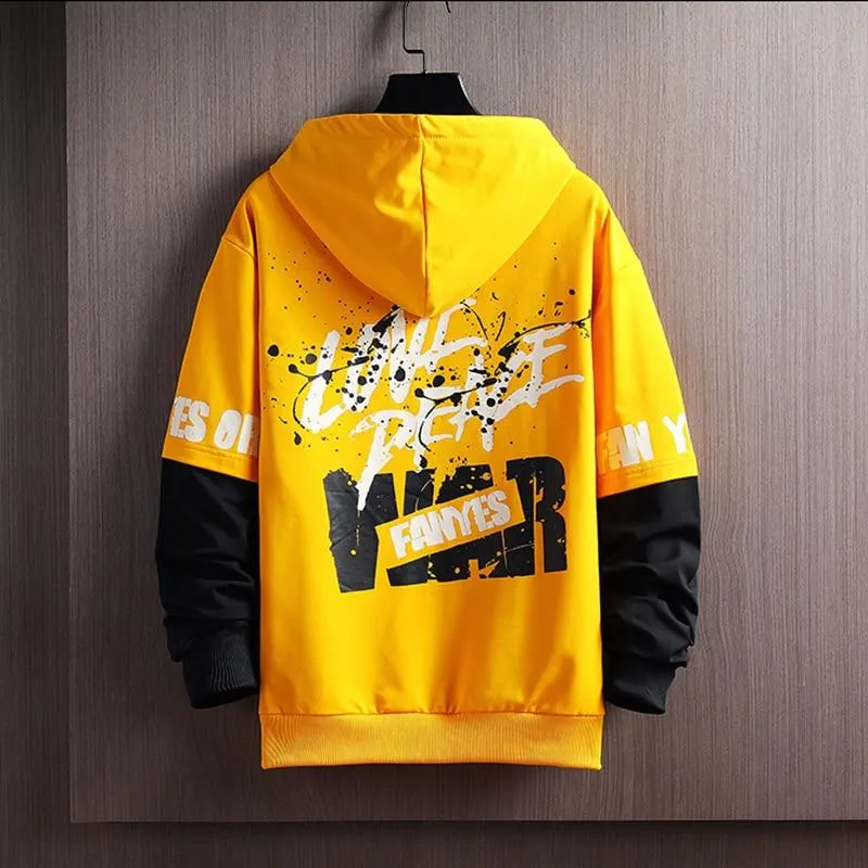 Herren Langarm Fashion Hoodie Tailliertes Sweatshirt Herren Lässige Kapuzensportbekleidung Herren Frühling Bequemer Hoodie