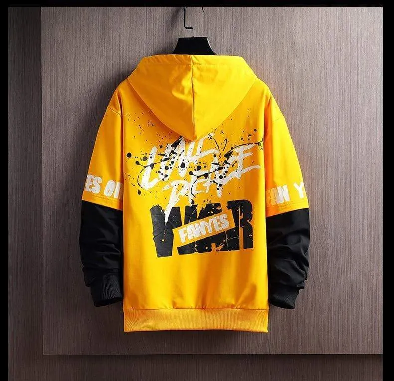 Herren Langarm Fashion Hoodie Tailliertes Sweatshirt Herren Lässige Kapuzensportbekleidung Herren Frühling Bequemer Hoodie