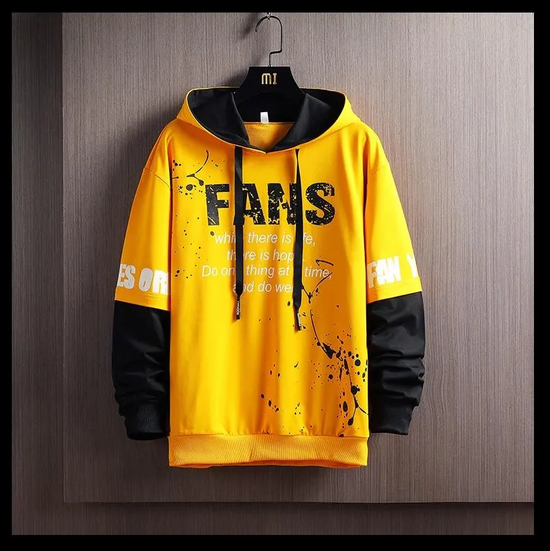 Herren Langarm Fashion Hoodie Tailliertes Sweatshirt Herren Lässige Kapuzensportbekleidung Herren Frühling Bequemer Hoodie