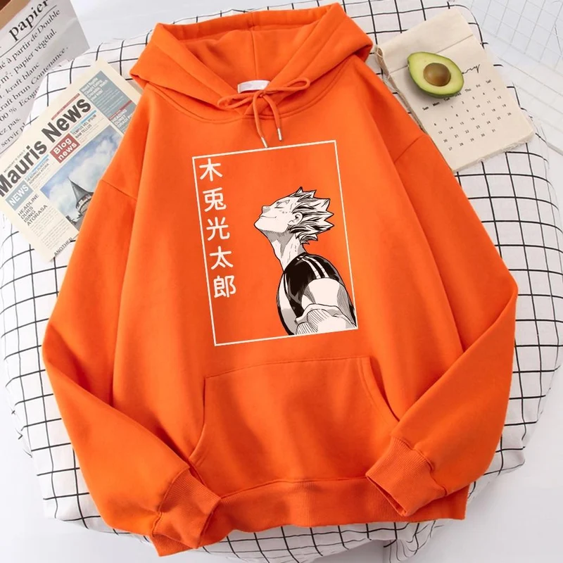 Haikyuu Bokuto Koutarou Print Hoodies Männer Hip Hop Casual Streetwear Fashion Lustige Sweatshirts Kuroo Anime Casual Hooded Herren