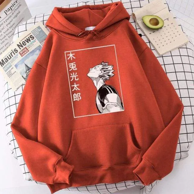Haikyuu Bokuto Koutarou Print Hoodies Männer Hip Hop Casual Streetwear Fashion Lustige Sweatshirts Kuroo Anime Casual Hooded Herren