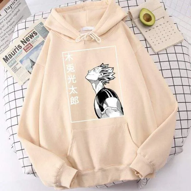 Haikyuu Bokuto Koutarou Print Hoodies Männer Hip Hop Casual Streetwear Fashion Lustige Sweatshirts Kuroo Anime Casual Hooded Herren