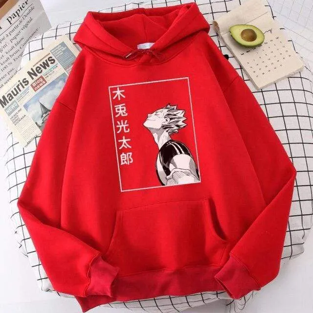 Haikyuu Bokuto Koutarou Print Hoodies Männer Hip Hop Casual Streetwear Fashion Lustige Sweatshirts Kuroo Anime Casual Hooded Herren