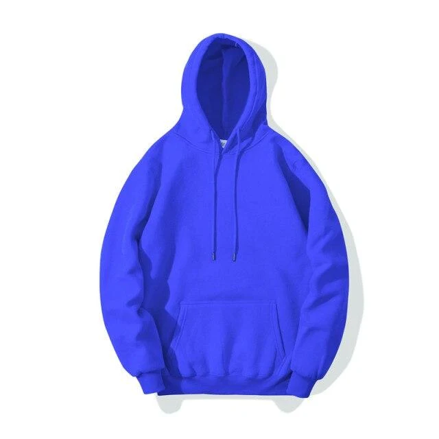 Herren Hoodies Hip Hop Streetwear Casual Hoodies Sweatshirts Elastizität Einfarbig Fleece Dicke Warme Gewindemanschetten