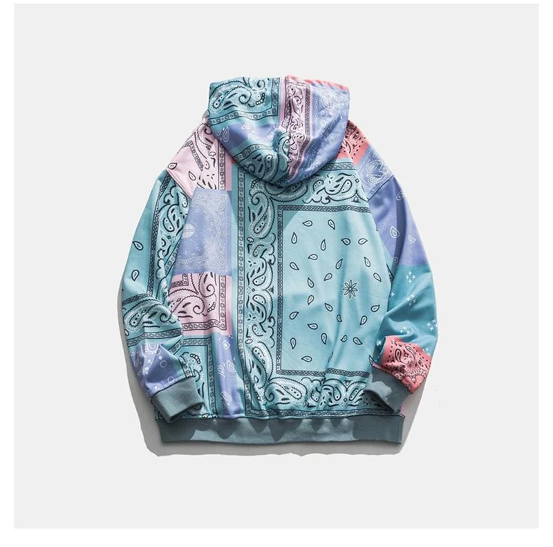 Patchwork Hoodies Sweatshirts Streetwear Herbst Herren Hip Hop Casual Mit Kapuze Pullover Hoodie Harajuku Tops WY086
