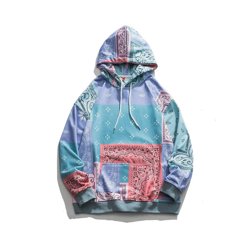 Patchwork Hoodies Sweatshirts Streetwear Herbst Herren Hip Hop Casual Mit Kapuze Pullover Hoodie Harajuku Tops WY086