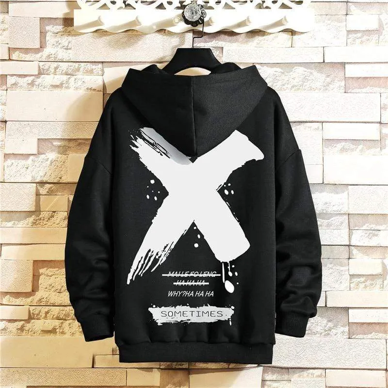 Japan Stil Casual Oansatz 2021 Frühling Herbst Druck Hoodie Sweatshirt Männer Dicke Fleece Hip Hop High Streetwear Kleidung