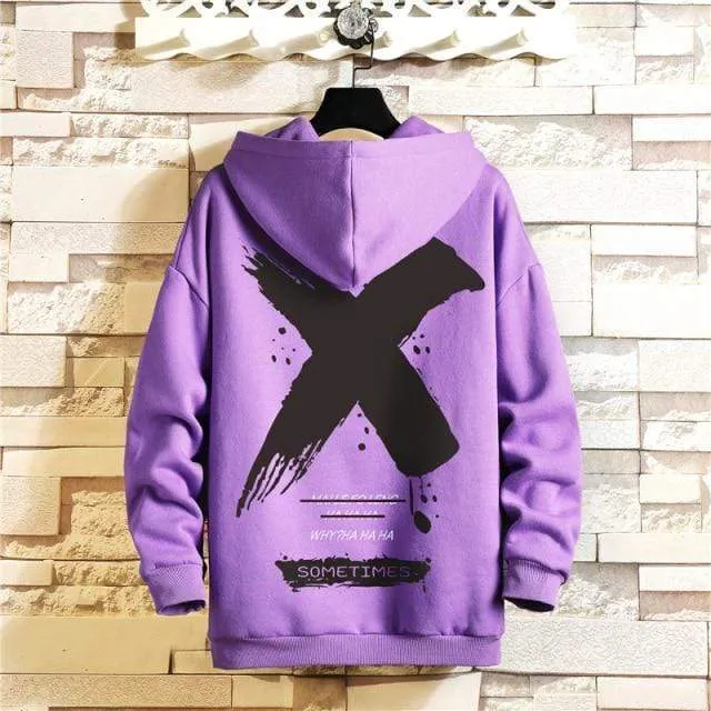 Japan Stil Casual Oansatz 2021 Frühling Herbst Druck Hoodie Sweatshirt Männer Dicke Fleece Hip Hop High Streetwear Kleidung