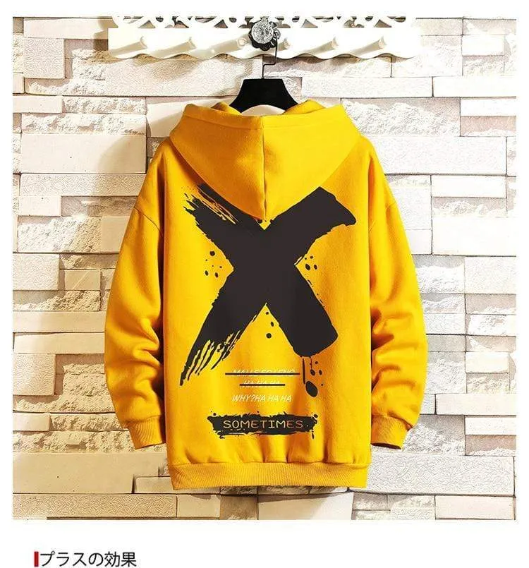 Japan Stil Casual Oansatz 2021 Frühling Herbst Druck Hoodie Sweatshirt Männer Dicke Fleece Hip Hop High Streetwear Kleidung