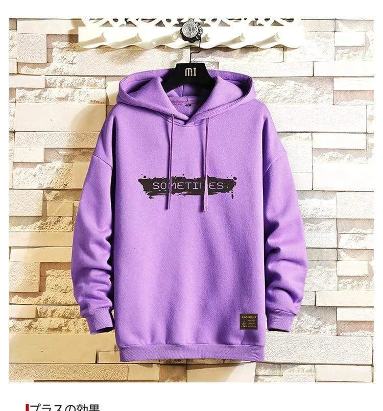 Japan Stil Casual Oansatz 2021 Frühling Herbst Druck Hoodie Sweatshirt Männer Dicke Fleece Hip Hop High Streetwear Kleidung