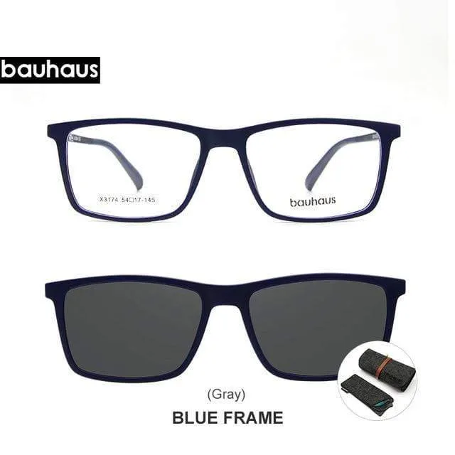 Magnet-Sonnenbrillenclip, verspiegelter Clip auf magnetischer Sonnenbrille, Clip auf Brille für Männer, polarisierter Clip, individuelles Rezept, Myopie