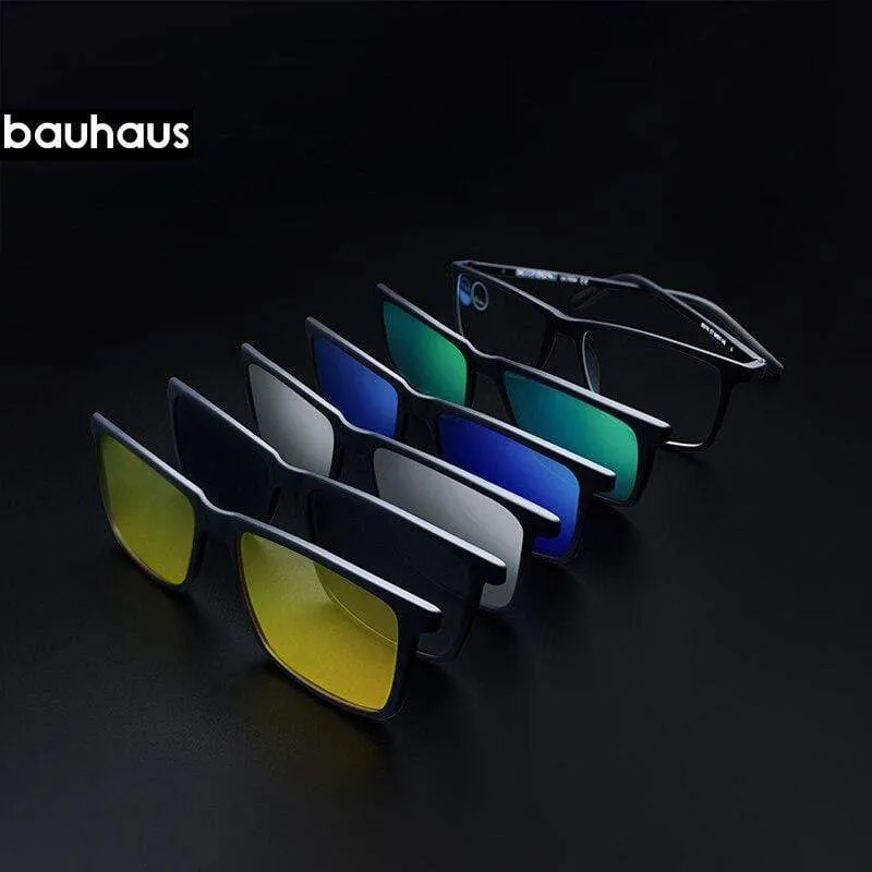 Magnet-Sonnenbrillenclip, verspiegelter Clip auf magnetischer Sonnenbrille, Clip auf Brille für Männer, polarisierter Clip, individuelles Rezept, Myopie