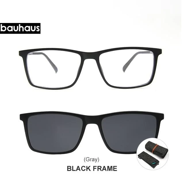 Magnet-Sonnenbrillenclip, verspiegelter Clip auf magnetischer Sonnenbrille, Clip auf Brille für Männer, polarisierter Clip, individuelles Rezept, Myopie