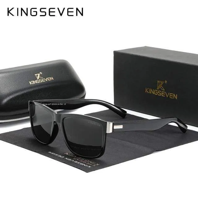 Quadratische Retro-Farbverlauf polarisierte Sonnenbrille Frauen Männer Kohlefasermuster-Design Outdoor-Sportbrillen