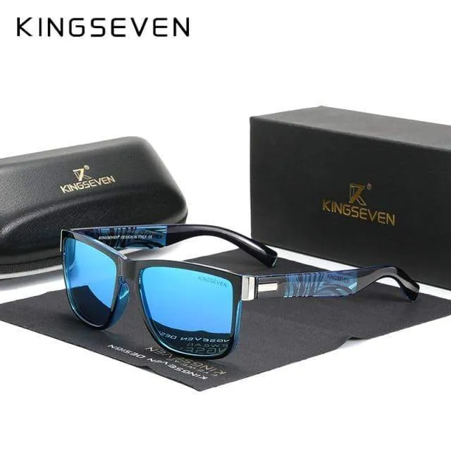 Quadratische Retro-Farbverlauf polarisierte Sonnenbrille Frauen Männer Kohlefasermuster-Design Outdoor-Sportbrillen
