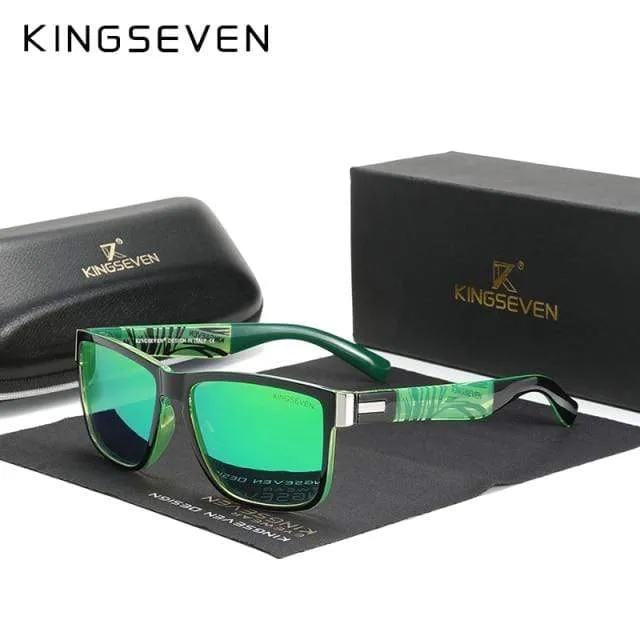 Quadratische Retro-Farbverlauf polarisierte Sonnenbrille Frauen Männer Kohlefasermuster-Design Outdoor-Sportbrillen