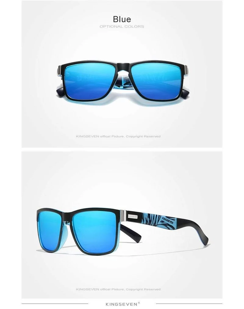 Quadratische Retro-Farbverlauf polarisierte Sonnenbrille Frauen Männer Kohlefasermuster-Design Outdoor-Sportbrillen