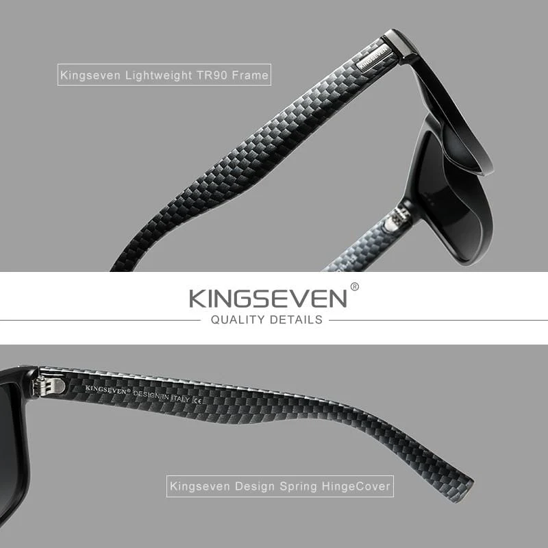 Quadratische Retro-Farbverlauf polarisierte Sonnenbrille Frauen Männer Kohlefasermuster-Design Outdoor-Sportbrillen