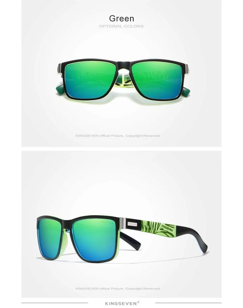 Quadratische Retro-Farbverlauf polarisierte Sonnenbrille Frauen Männer Kohlefasermuster-Design Outdoor-Sportbrillen