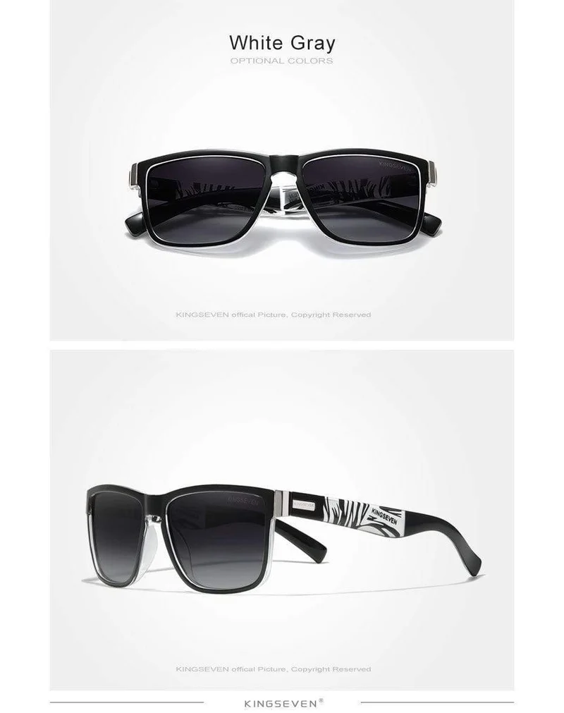 Quadratische Retro-Farbverlauf polarisierte Sonnenbrille Frauen Männer Kohlefasermuster-Design Outdoor-Sportbrillen