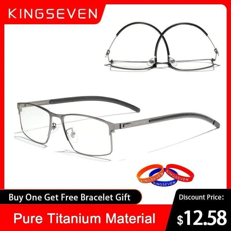 Männer Titanlegierung Brillengestell Mode Männlich Business Style Ultraleicht Myopie Korrekturbrille