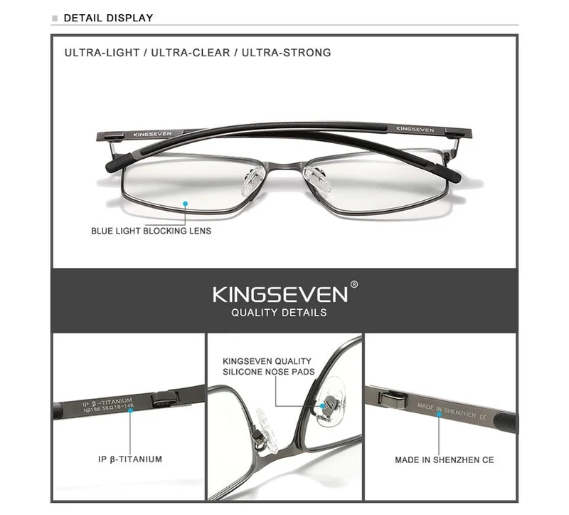 Männer Titanlegierung Brillengestell Mode Männlich Business Style Ultraleicht Myopie Korrekturbrille