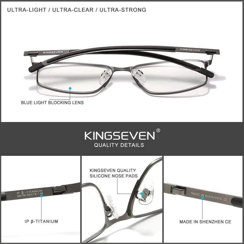 Männer Titanlegierung Brillengestell Mode Männlich Business Style Ultraleicht Myopie Korrekturbrille