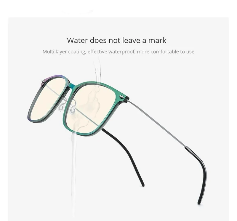 Anti-Blaulicht-Schutzbrille für Damen, Anti-Blaulicht-UV-Schutz, Computerbrille für Herren, FAB010 (Nylonrahmen B, Titanbügel)