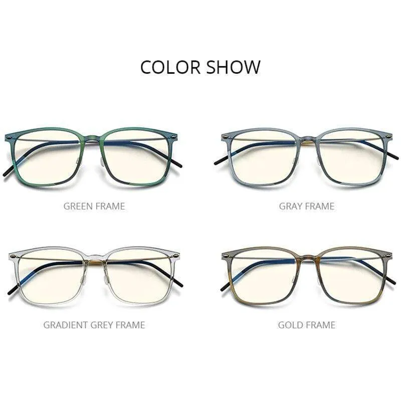 Anti-Blaulicht-Schutzbrille für Damen, Anti-Blaulicht-UV-Schutz, Computerbrille für Herren, FAB010 (Nylonrahmen B, Titanbügel)