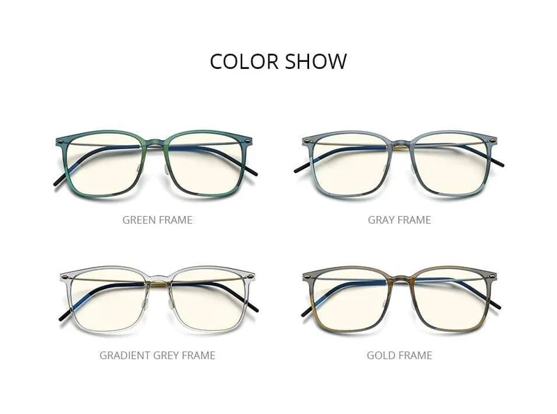 Anti-Blaulicht-Schutzbrille für Damen, Anti-Blaulicht-UV-Schutz, Computerbrille für Herren, FAB010 (Nylonrahmen B, Titanbügel)
