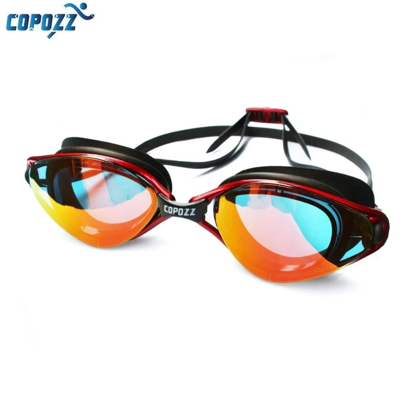 Professionelle Schwimmbrille mit Antibeschlag-UV-Schutz, verstellbare Schwimmbrille für Herren und Damen, wasserdichte Silikonbrille