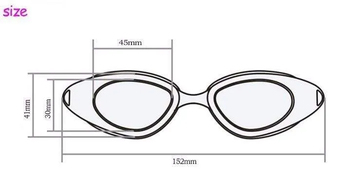 Professionelle Schwimmbrille mit Antibeschlag-UV-Schutz, verstellbare Schwimmbrille für Herren und Damen, wasserdichte Silikonbrille