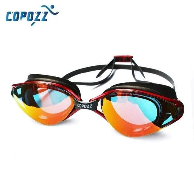 Professionelle Schwimmbrille mit Antibeschlag-UV-Schutz, verstellbare Schwimmbrille für Herren und Damen, wasserdichte Silikonbrille